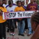 Residents of Chicago’s West Garfield Park neighborhood march on Sept. 5, 2012, in Chicago after 15-year-old Telessia Shields was shot in the abdomen while walking home from school.
Frank Polich/Getty Images